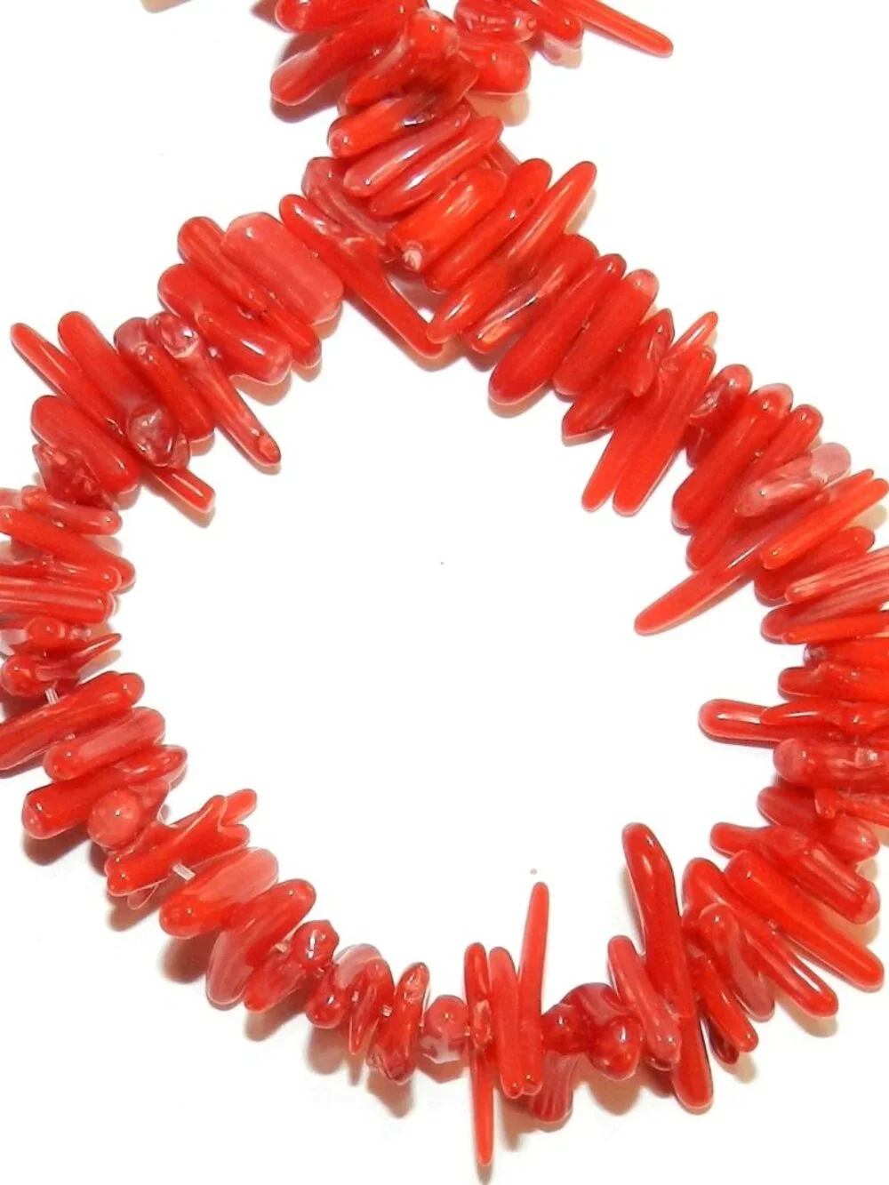 Red Bamboo Coral Gemstone Beads Small 5mm - 14mm Fine-Tip Cupolini 15